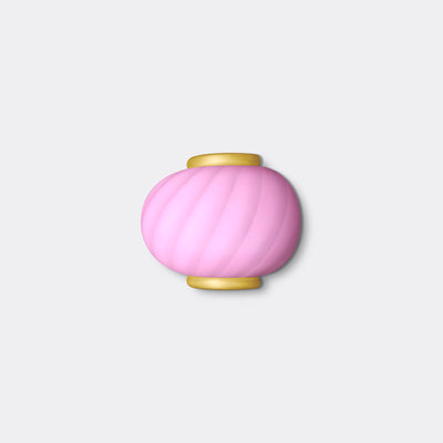 Murano Candy muurlamp bubblegum swirl 21x15cm