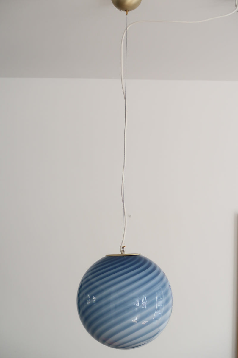 Murano Candy pendant blue swirl D: 30 cm