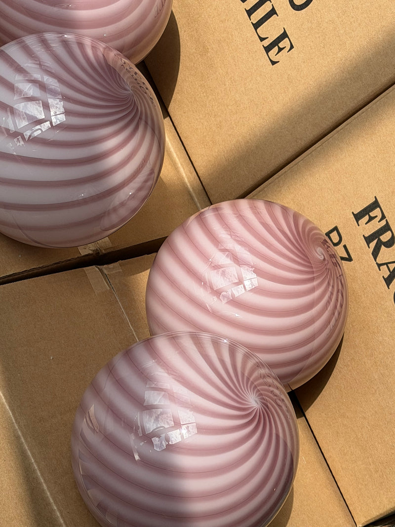 Murano Candy suspension améthyste swirl D:20 cm