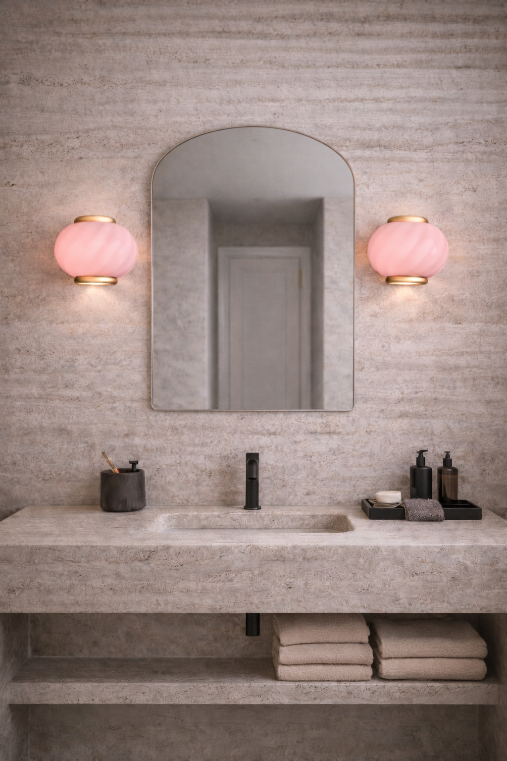 Murano Candy vägglampa bubble gum swirl 21x15cm