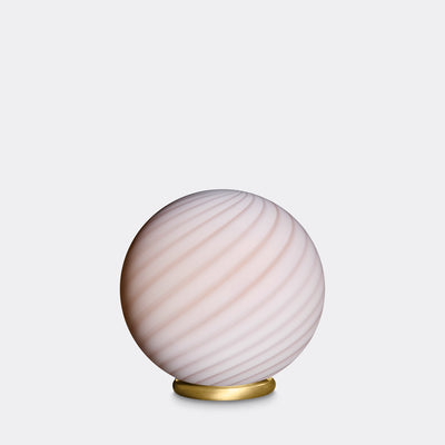Murano Candy table lamp cream caramel swirl D:20 cm