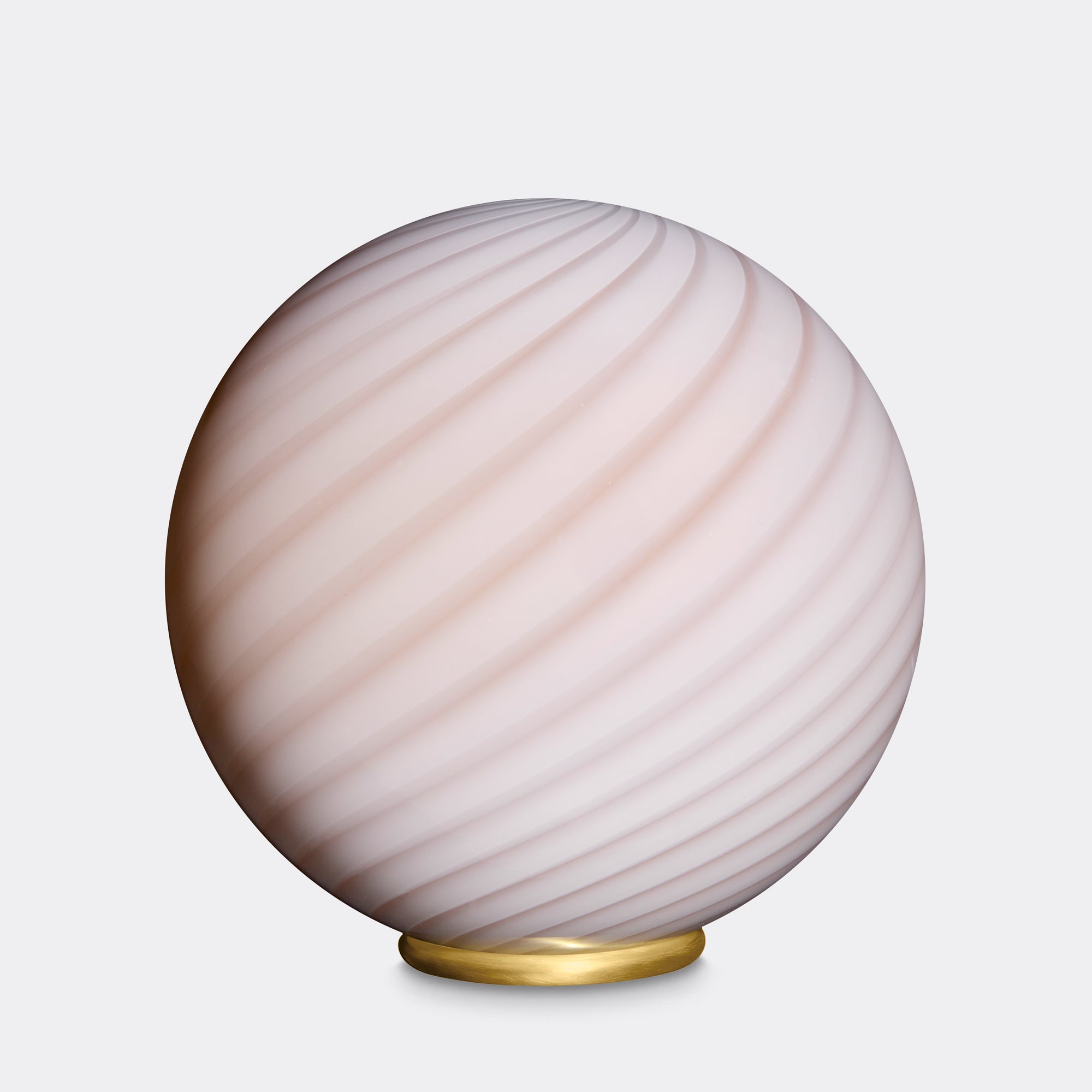 Murano Candy floor lamp cream caramel swirl D:40 cm