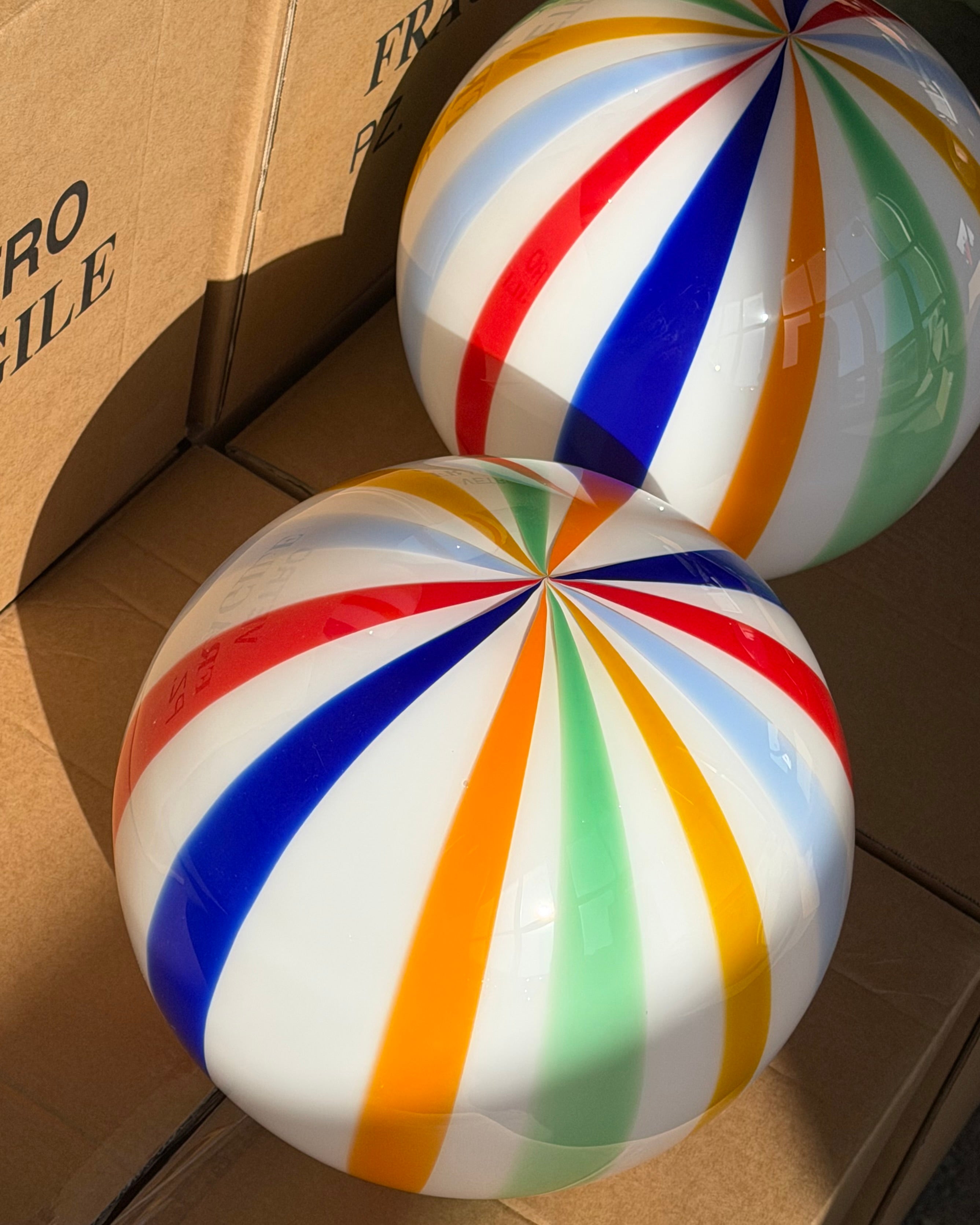 Murano Candy Beach Ball pendant D:30 cm
