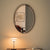 Aura oval mirror 55x75cm - Bronze