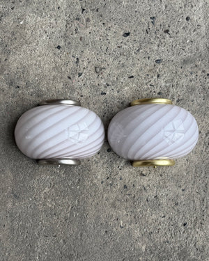 Murano Candy wall lamp amethyst swirl 21x15cm