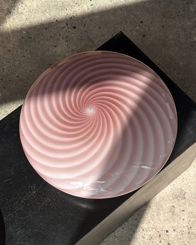Murano Candy plafonnier améthyste violet tourbillon D:30 cm