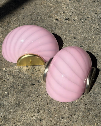 Murano Candy wall lamp bubble gum swirl 21x15cm