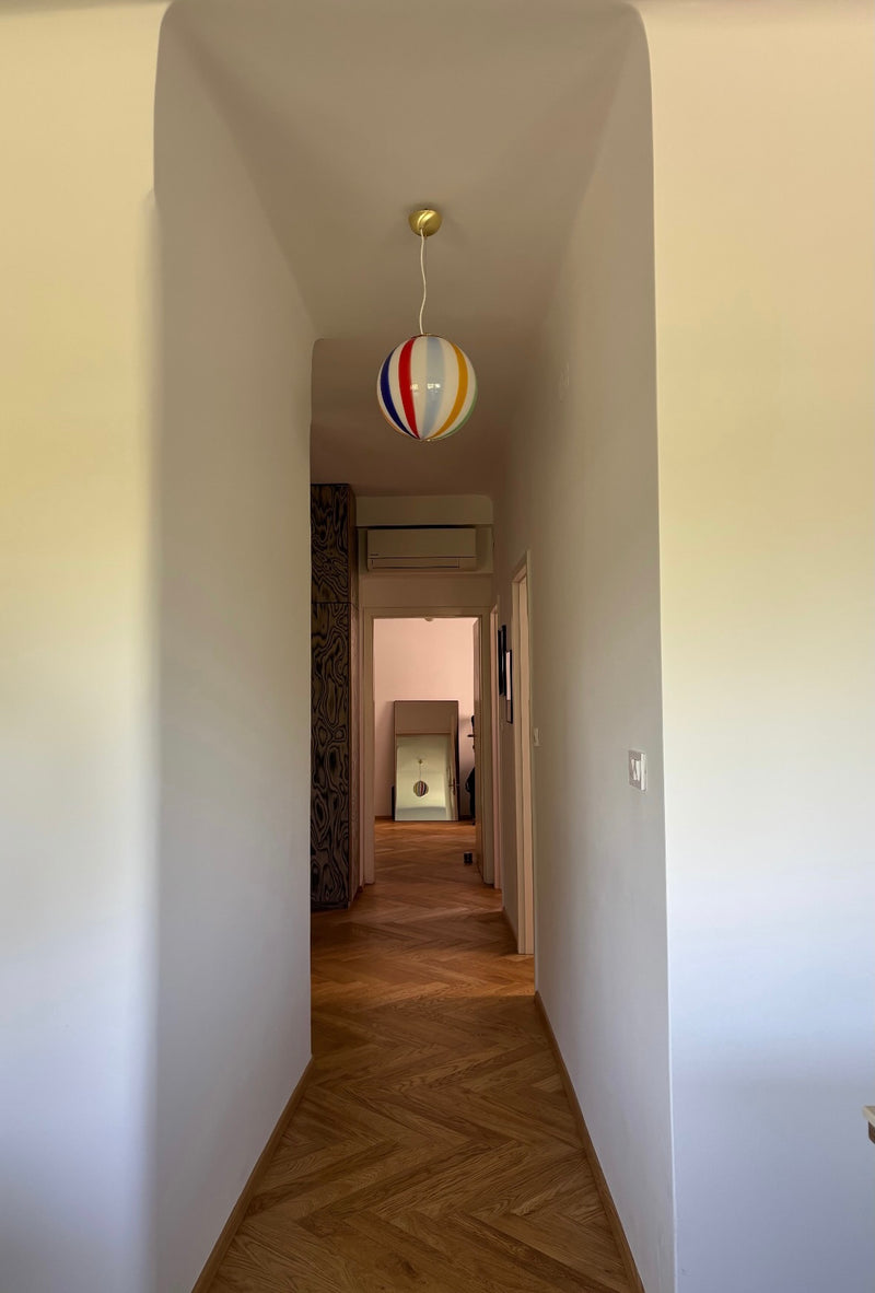 Murano Candy Beach Ball Pendel D:30 cm