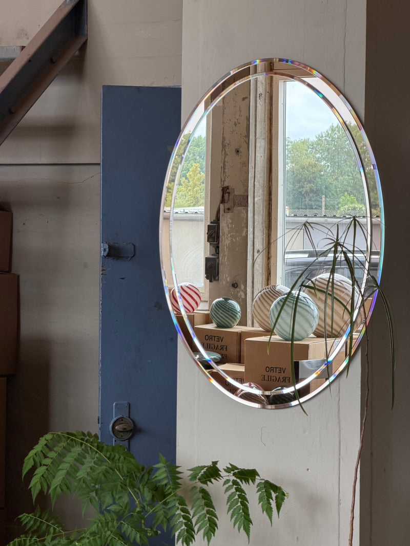 Aura oval mirror 55x75cm - Bronze