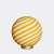 Murano Candy bordlampe gul/hvit swirl D:30 cm