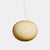Large Murano Candy oval pendant yellow swirl D: 40 cm