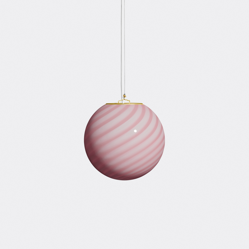 Murano Candy pendel ametyst swirl D:20 cm