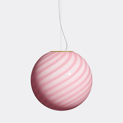 Murano Candy pendel ametyst swirl D:40 cm