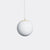 Murano Candy pendel hvit swirl D:20 cm