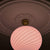 Large Murano Candy oval pendant bubble gum pink D:40 cm