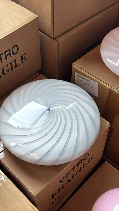 Murano Candy plafond lichtblauw swirl D:30 cm [archive]