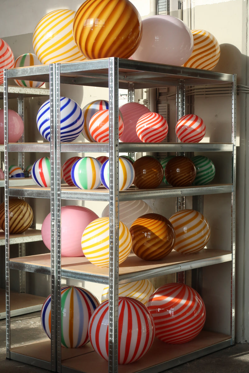 Murano Candy pendel bubble gum lyserød D:30 cm [archive]