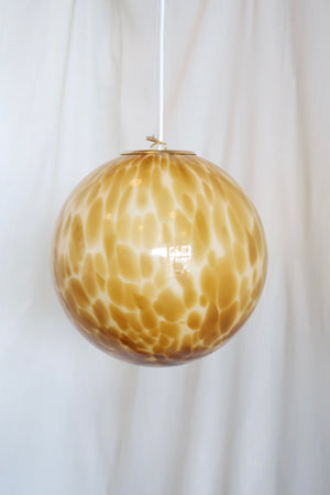 Murano Candy Pendelleuchte Schildpatt-Bernstein D:30 cm
