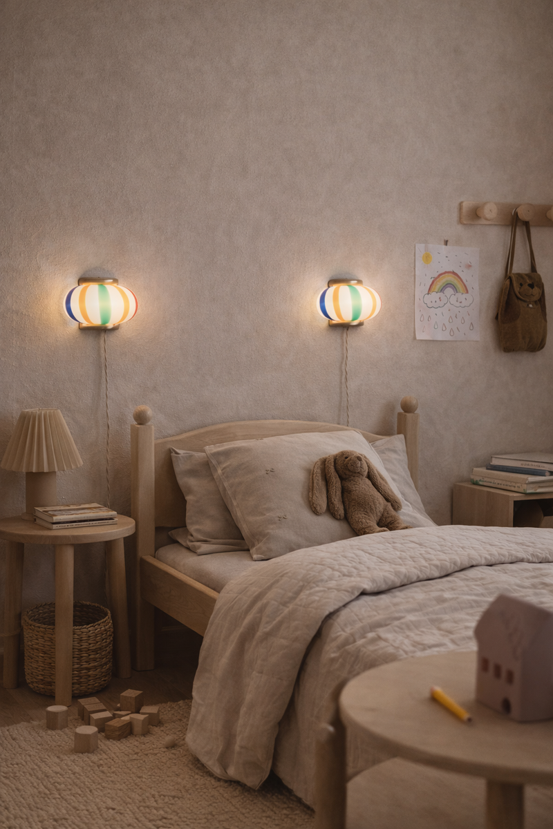 Murano Candy Beach Ball wall lamp 21x15cm