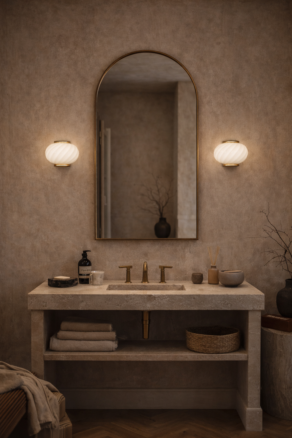 Murano Candy vägglampa vit swirl 21x15cm