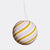Stor Murano Candy pendel gul/lyserød swirl D:40 cm
