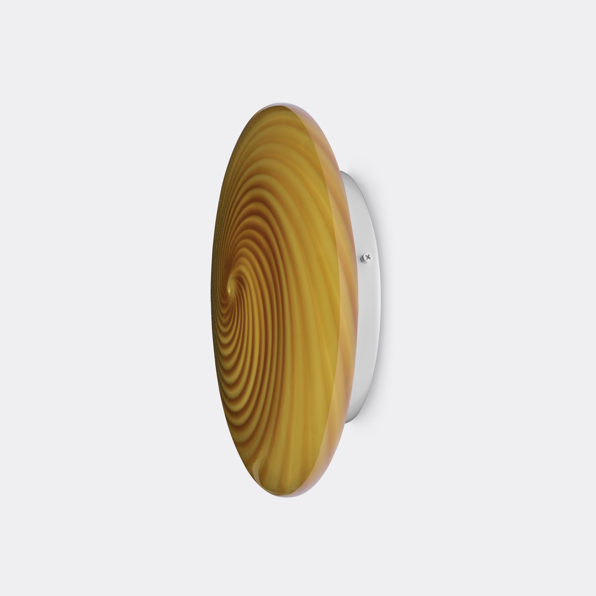 Murano Candy plafond rav orange swirl D:30 cm