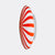 Large Murano Candy flush mount red/white stripes D: 40 cm