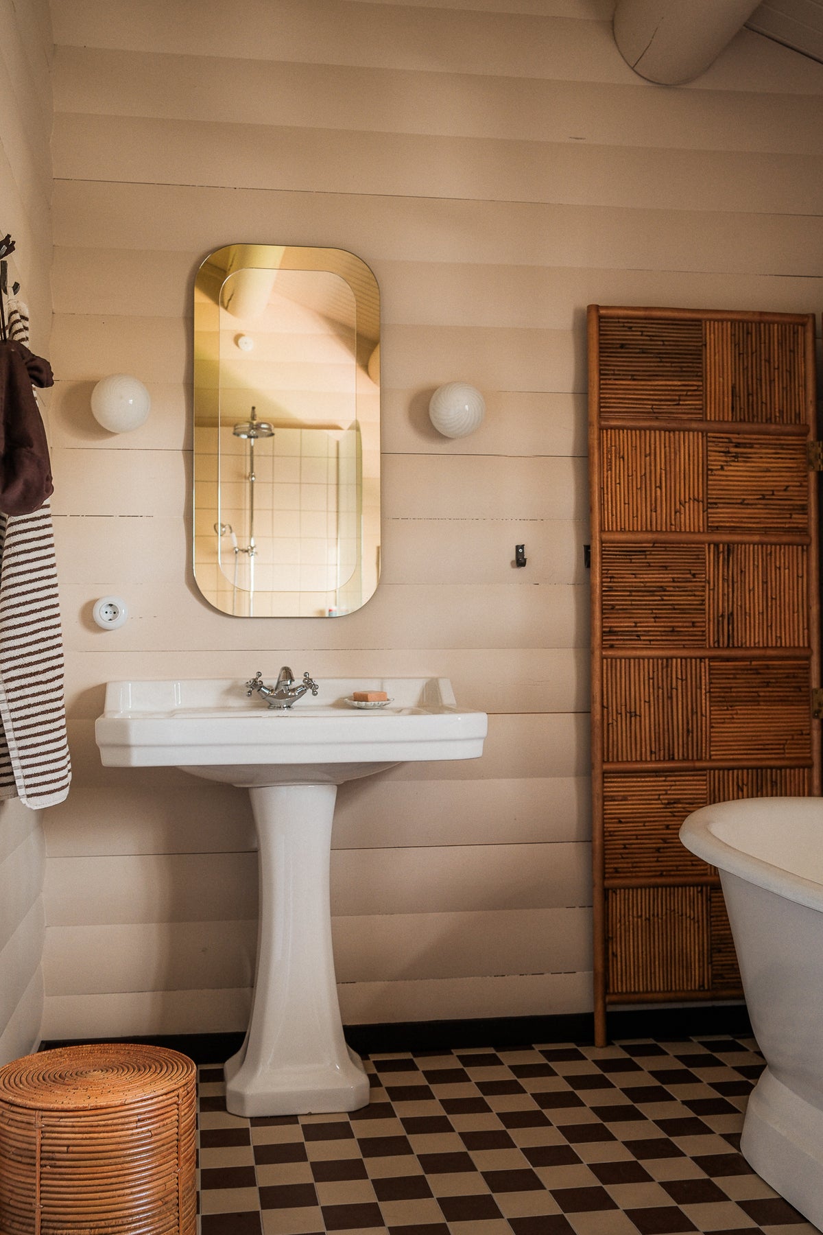 Murano Candy wall lamp white swirl D:14 cm