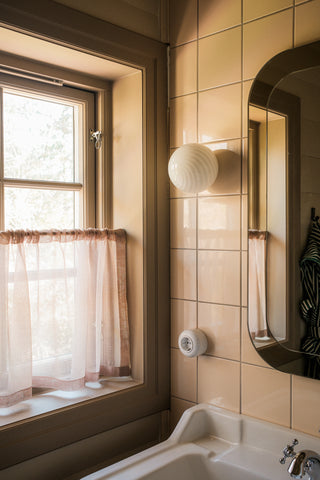 Murano Candy wall lamp white swirl D:14 cm