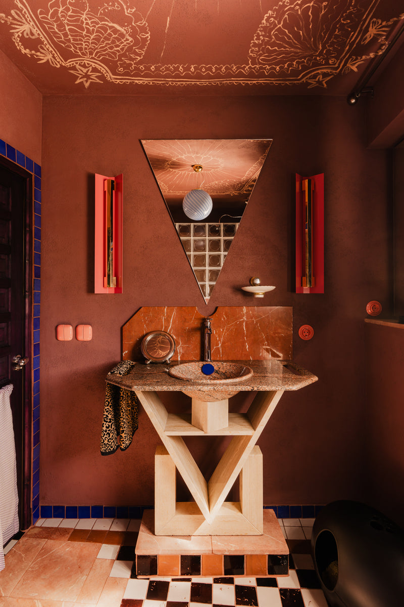 Murano Candy pendant blue swirl D:30 cm