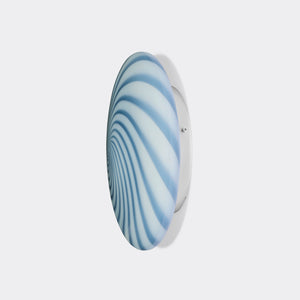 Murano Candy flush mount blue swirl D: 30 cm