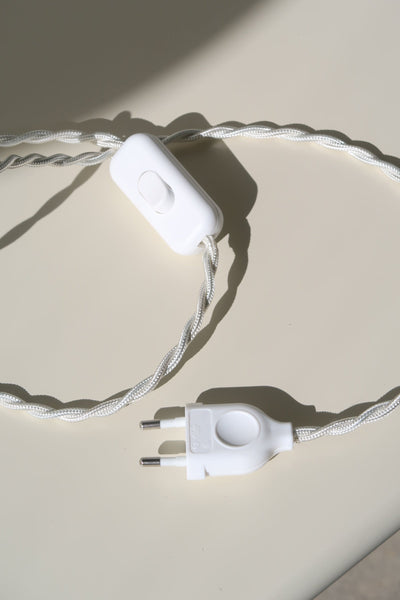 Stofledning monteret på Murano bordlampe, plafond eller væglampe
